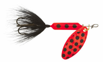 Yakima Bait Worden's Original Single Hook Rooster Tail, Inline Spinnerbait  Fishing Lure, Glitter Flame, 1/16 oz.