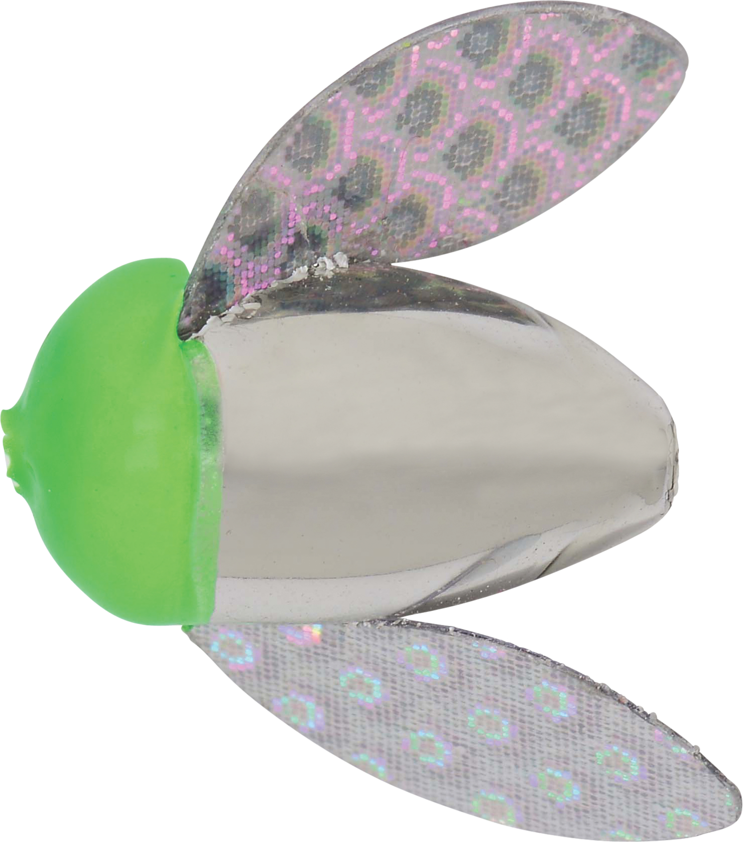 Yakima Bait Spin-N-Glo - Nickel Plate Chartreuse Head & Mylar