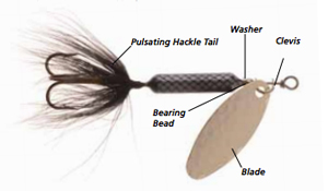 Straight Long Jig Tail - White - Ramsey Outdoor