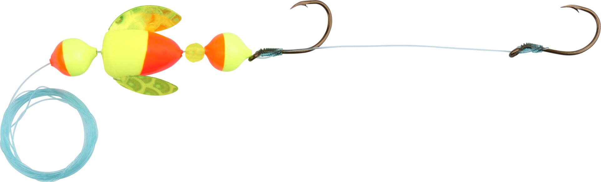 Spin & Glo on a Walleye harness.
