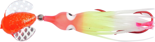 Yakima Bait Worden's Spin-N-Glo 1 1/2 Kokanee Rig, Double Trouble Pink  Glow, Size 10, 310 DTUP-GL 