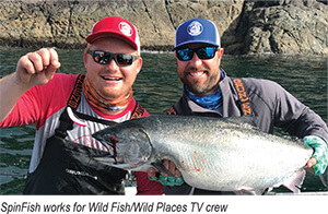 SpinFish works for Wild Fish/Wild Places TV crew
