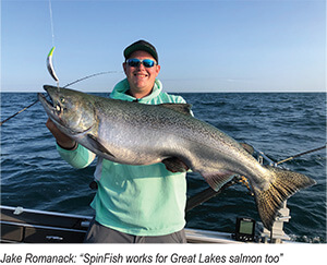 Jake Romanack: 'SpinFish works for Great Lakes salmon too'