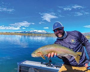 Denis Isbister with caught trout