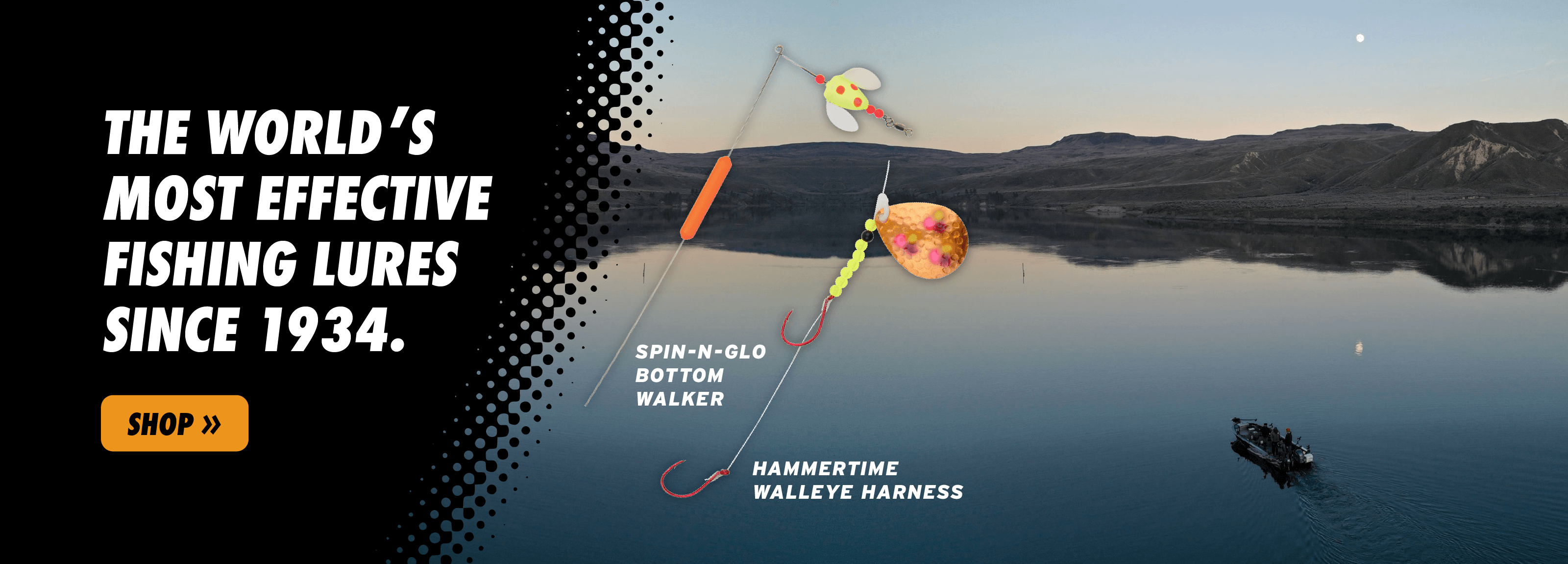 World;s Most Effective Fishing Lures since 1934 - Spin-N-Glo Bottom Walker Hammertime Walleye Harness