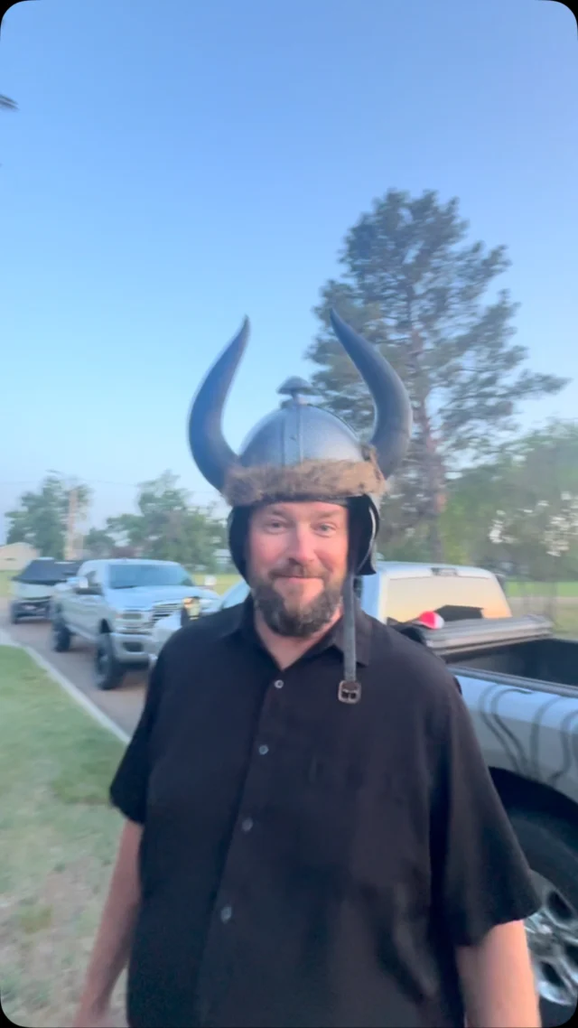 Fort Peck Salmon and Hollywood quality Viking Helmets 😂